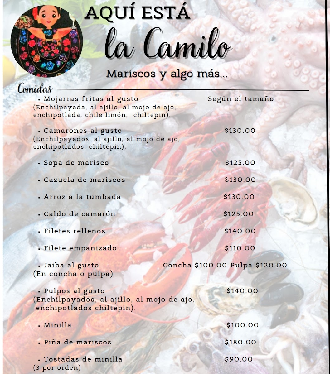 Mariscos aqui esta La Camilo Photo Menu 10