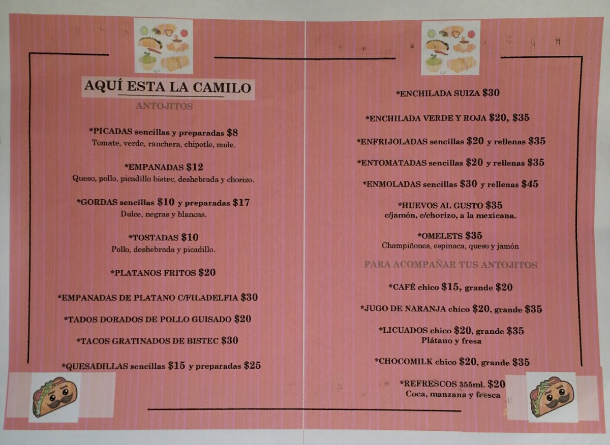 Mariscos aqui esta La Camilo Photo Menu 5