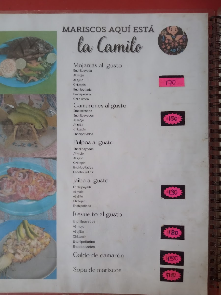 Mariscos aqui esta La Camilo Photo Menu 8