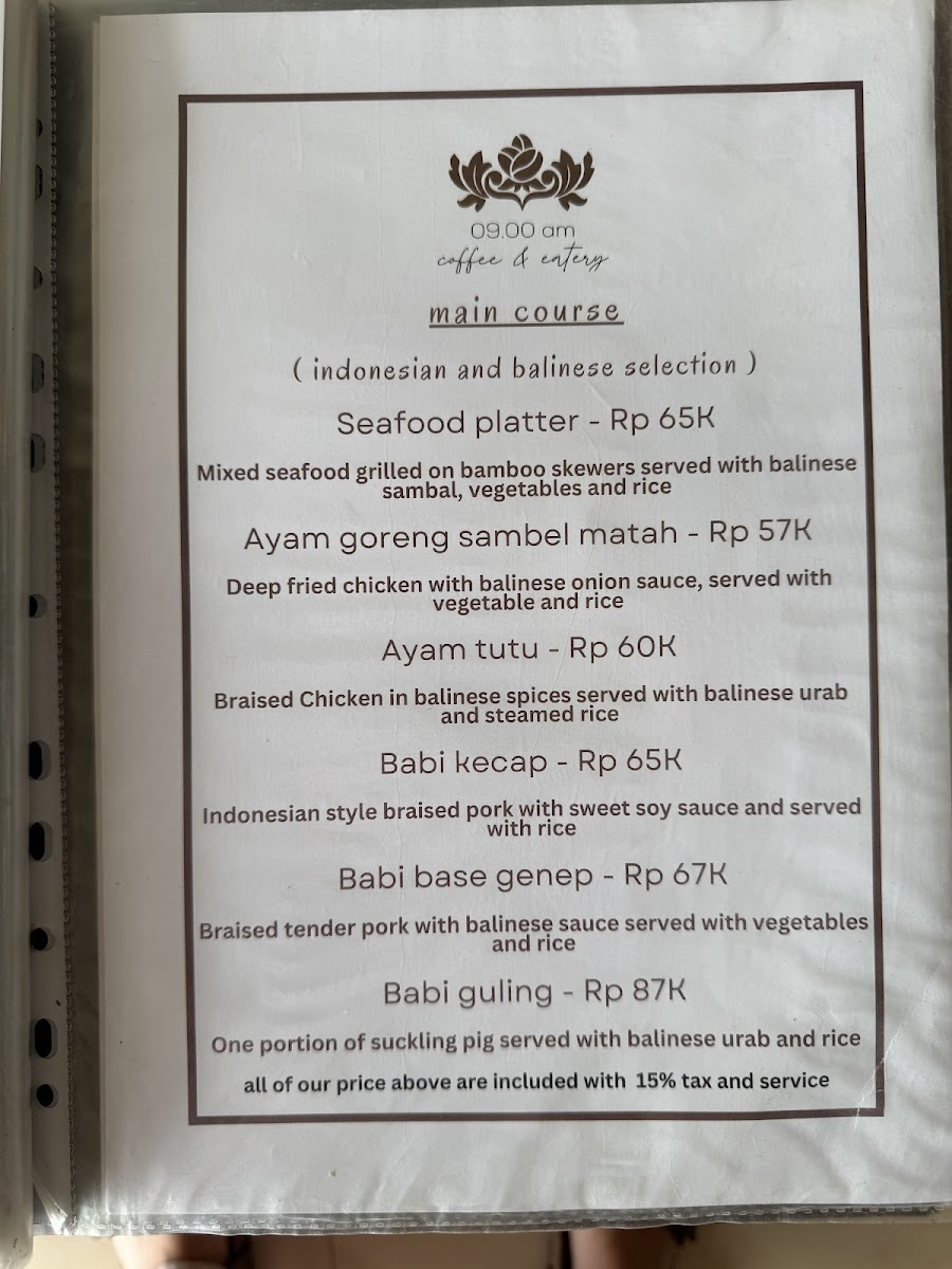 09.00am coffee and eatery Photo Menu 2