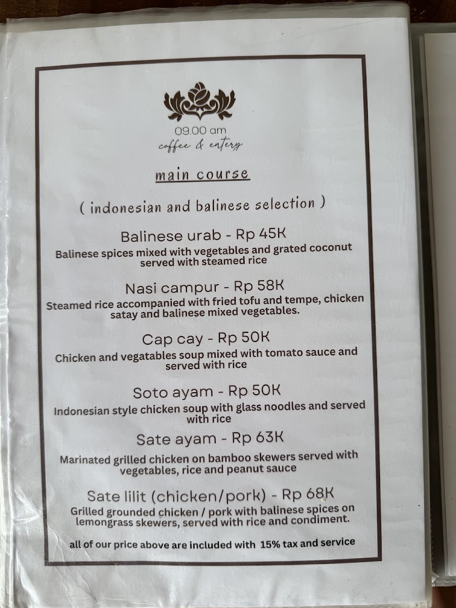 09.00am coffee and eatery Photo Menu 3