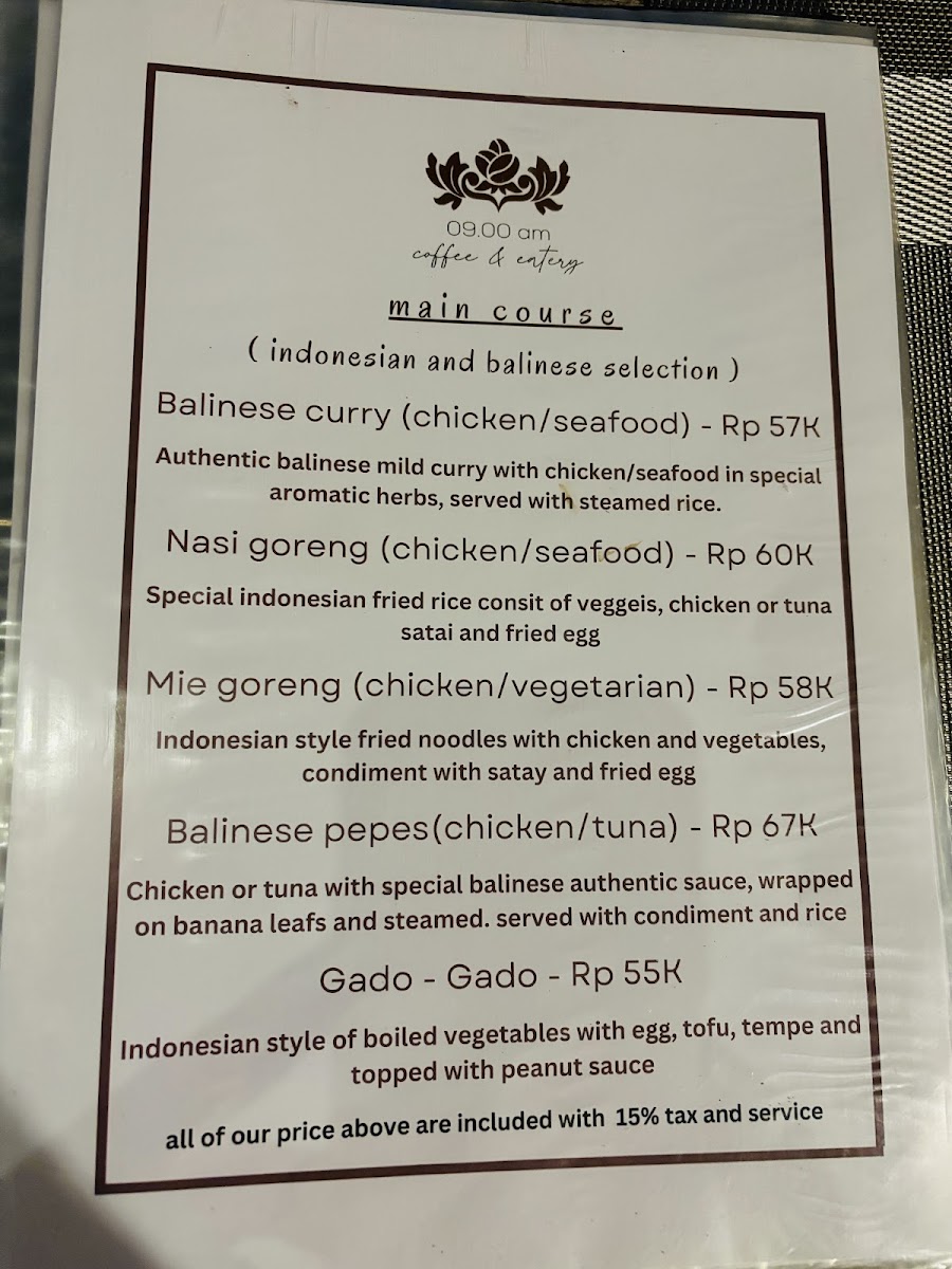 09.00am coffee and eatery Photo Menu 7