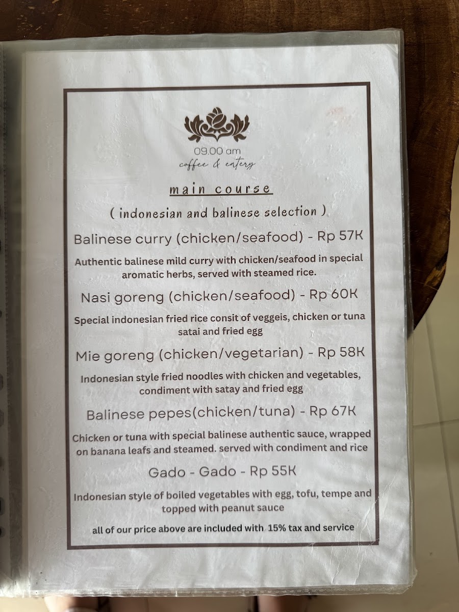 09.00am coffee and eatery Photo Menu 8