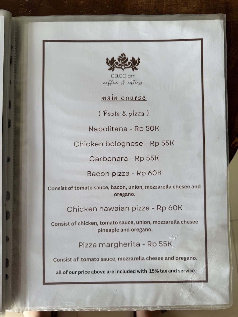 09.00am coffee and eatery Photo Menu 9