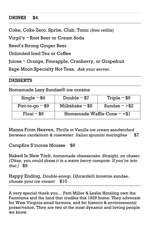 Panorama Public House Photo Menu 9