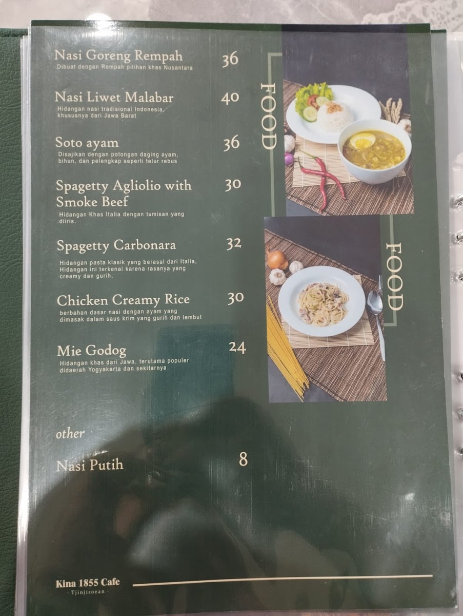 Kina 1855 Cafe Photo Menu 2