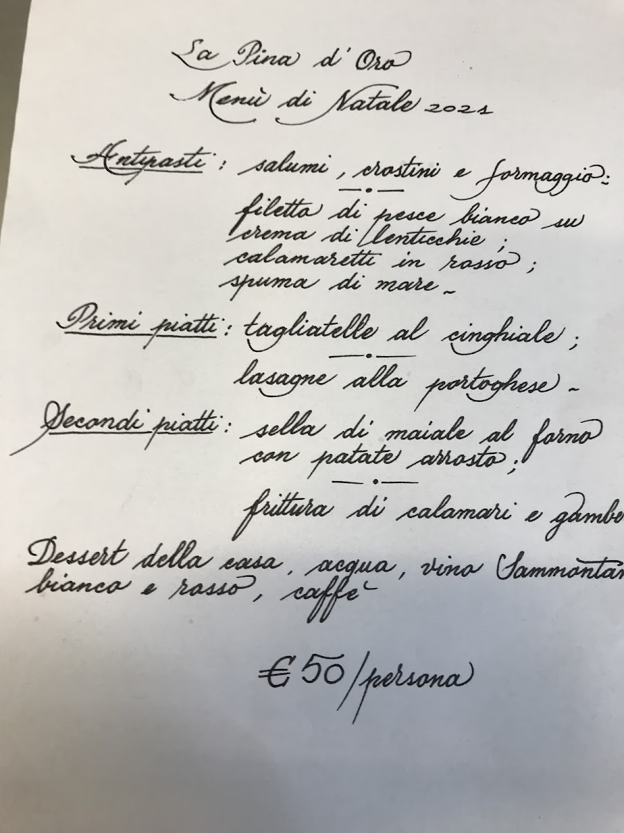 La Pina D'Oro Photo Menu 10