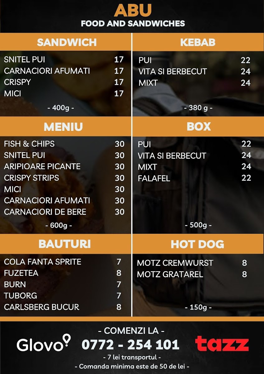Abu Food&Sandwiches Photo Menu 1
