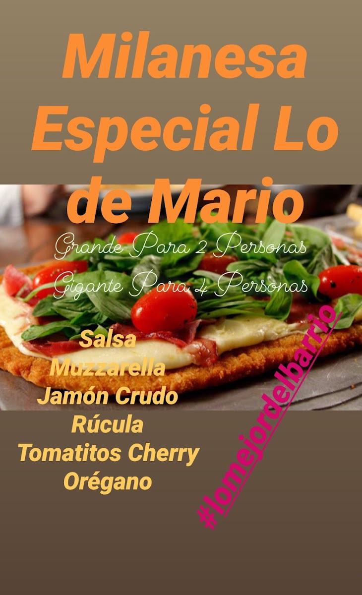 Pizzería Lo De Mario Photo Menu 1
