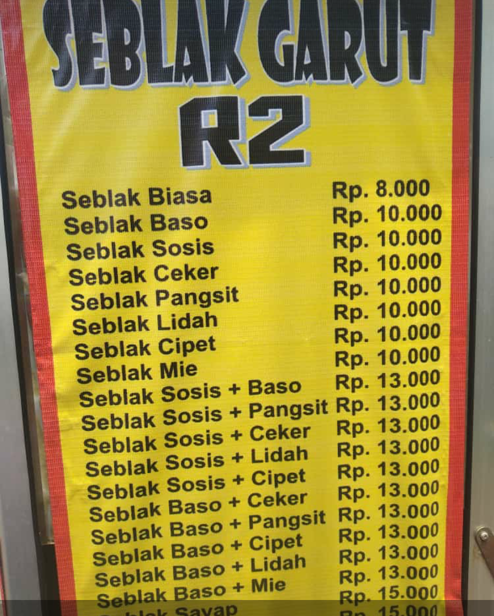 Seblak Garut R2 Photo Menu 3