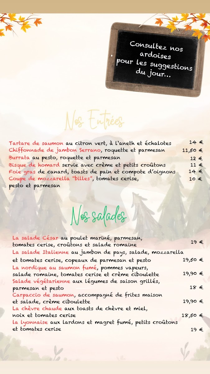 La Table des Artistes Photo Menu 7