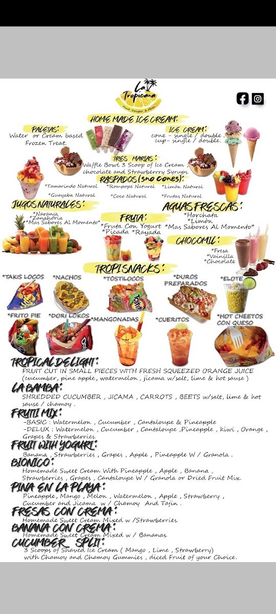 La Tropicana Fruit Delight & More Photo Menu 6