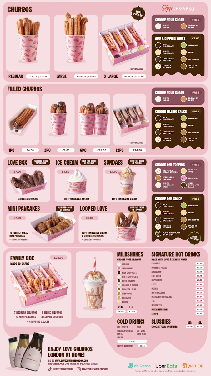 Love Churros Croydon Photo Menu 1