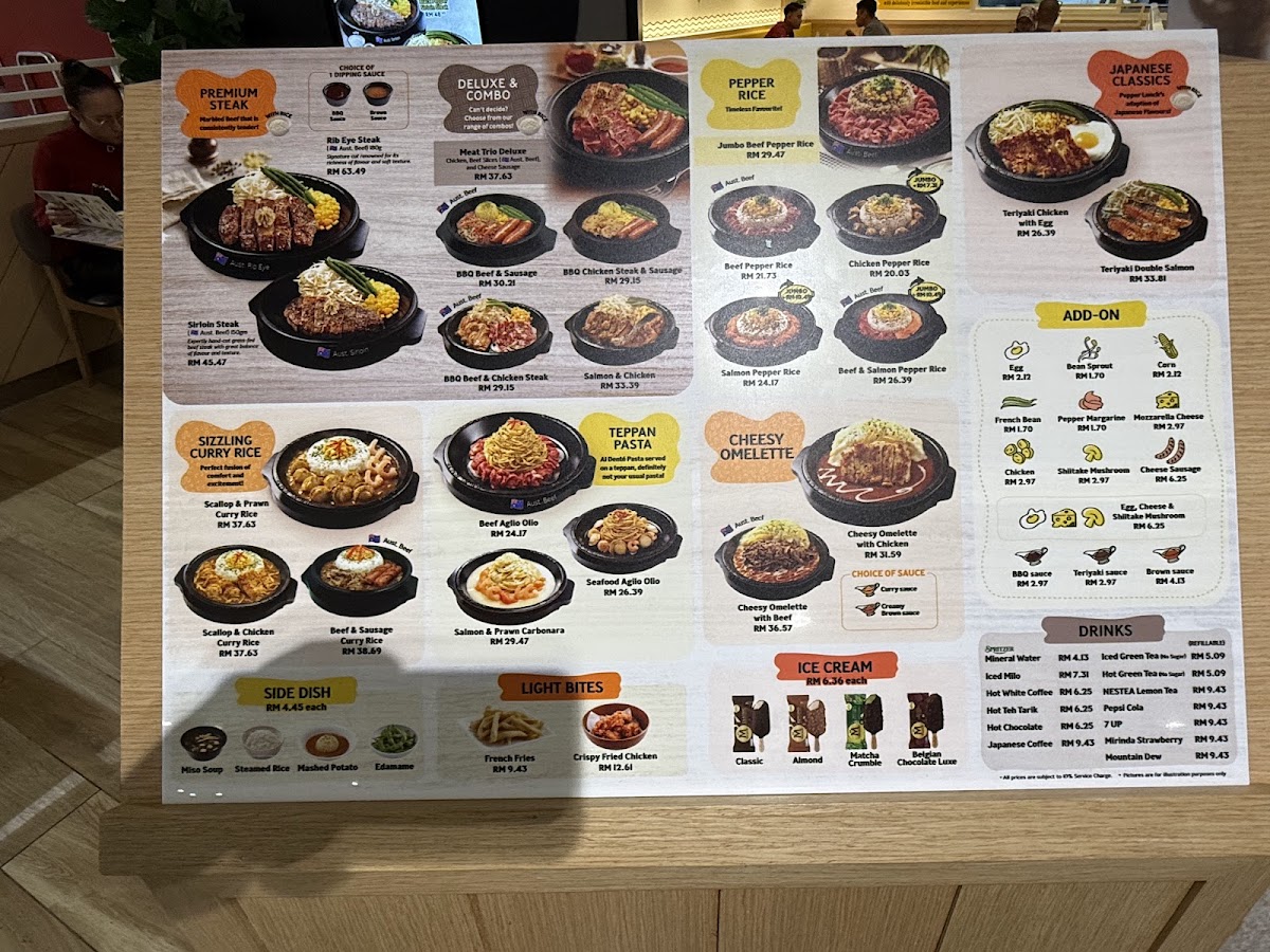Pepper Lunch @ Aeon Taman Maluri Photo Menu 2