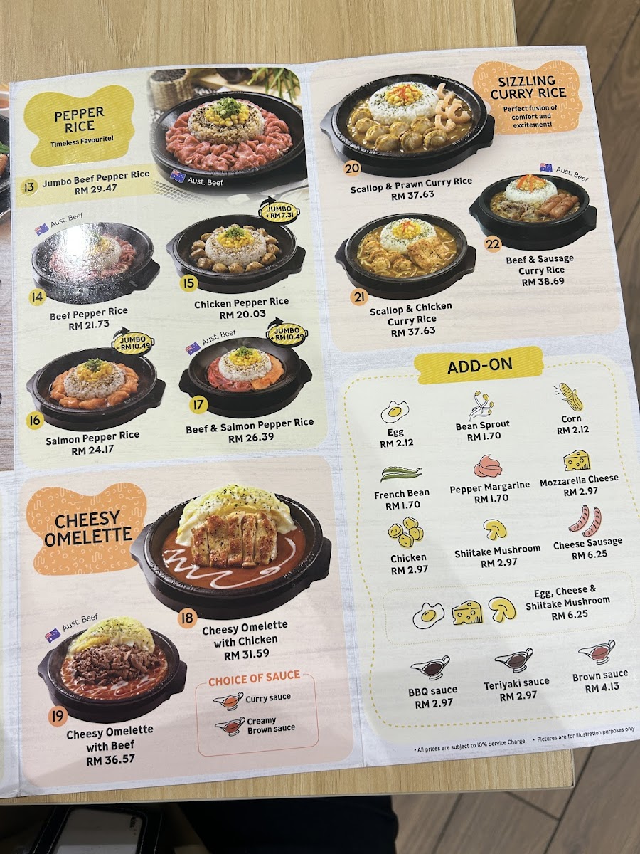 Pepper Lunch @ Aeon Taman Maluri Photo Menu 3