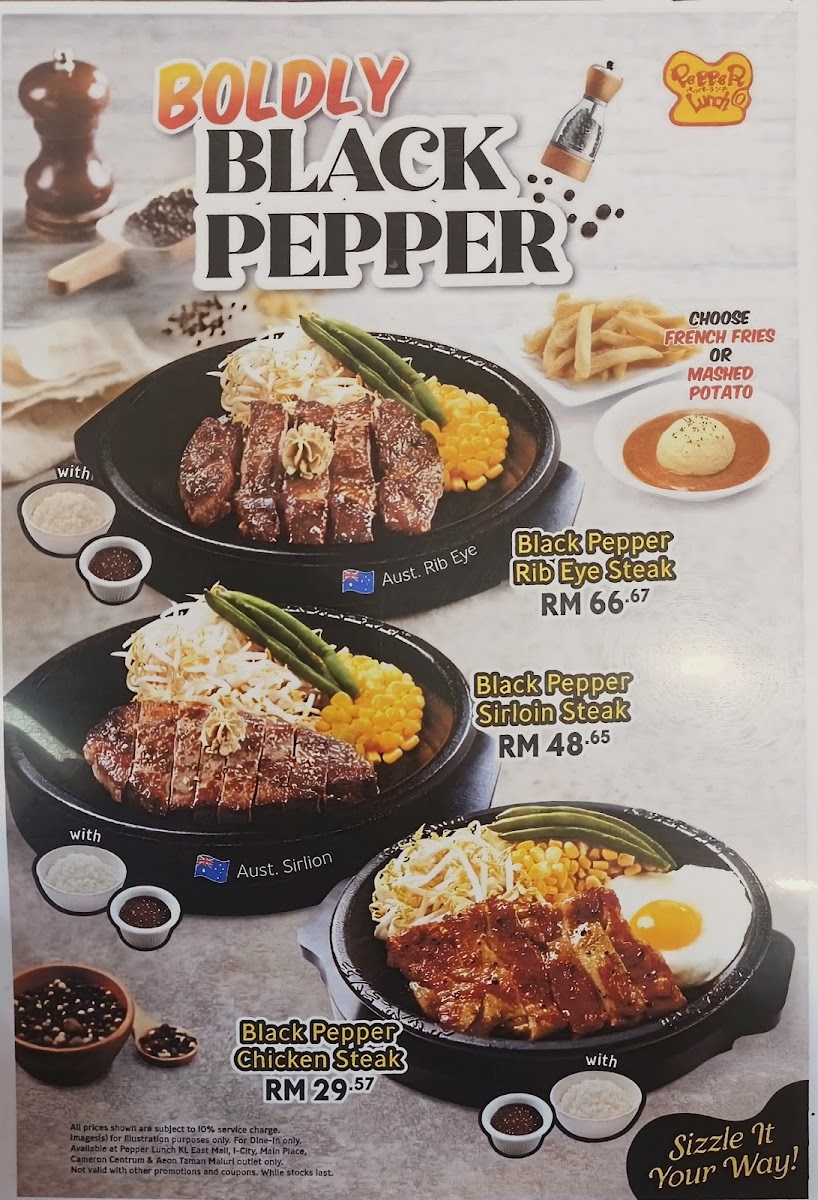 Pepper Lunch @ Aeon Taman Maluri Photo Menu 5