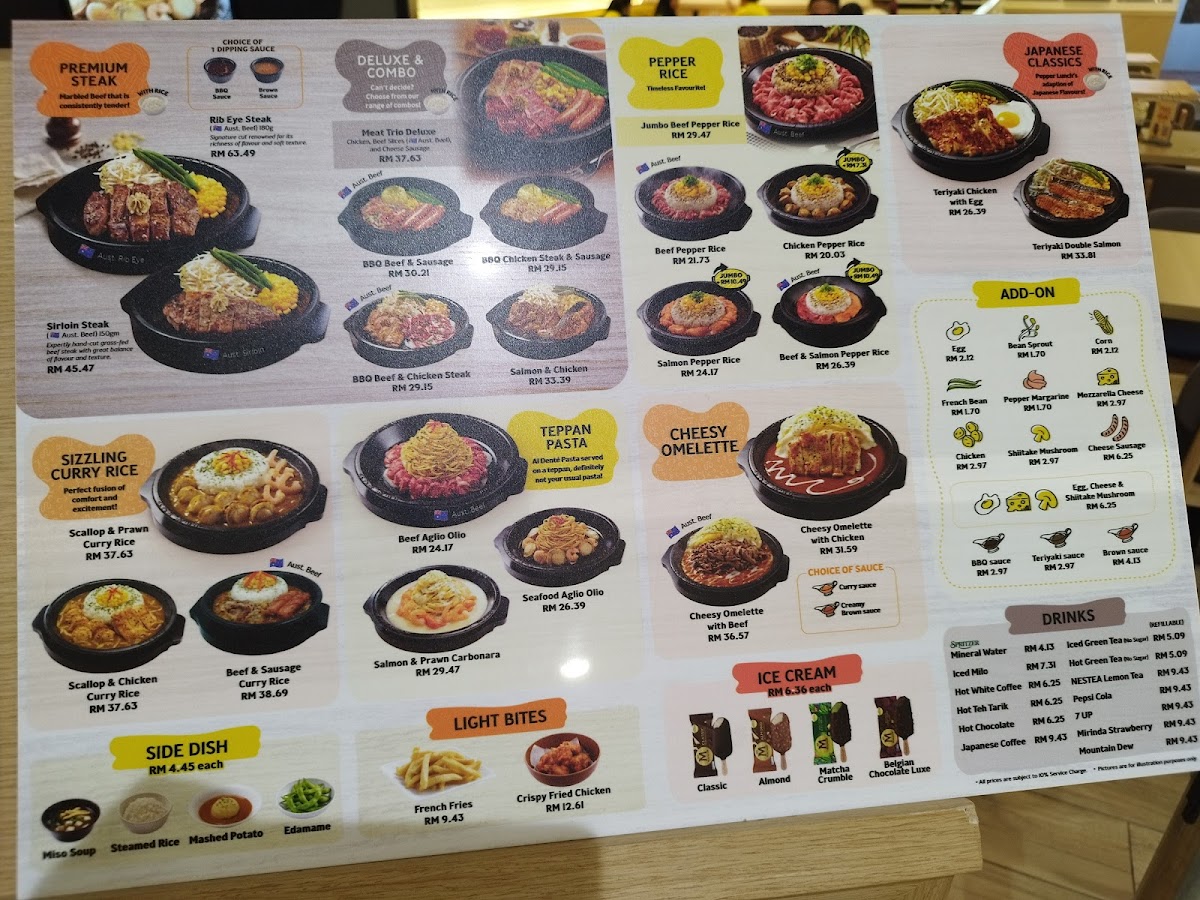 Pepper Lunch @ Aeon Taman Maluri Photo Menu 6