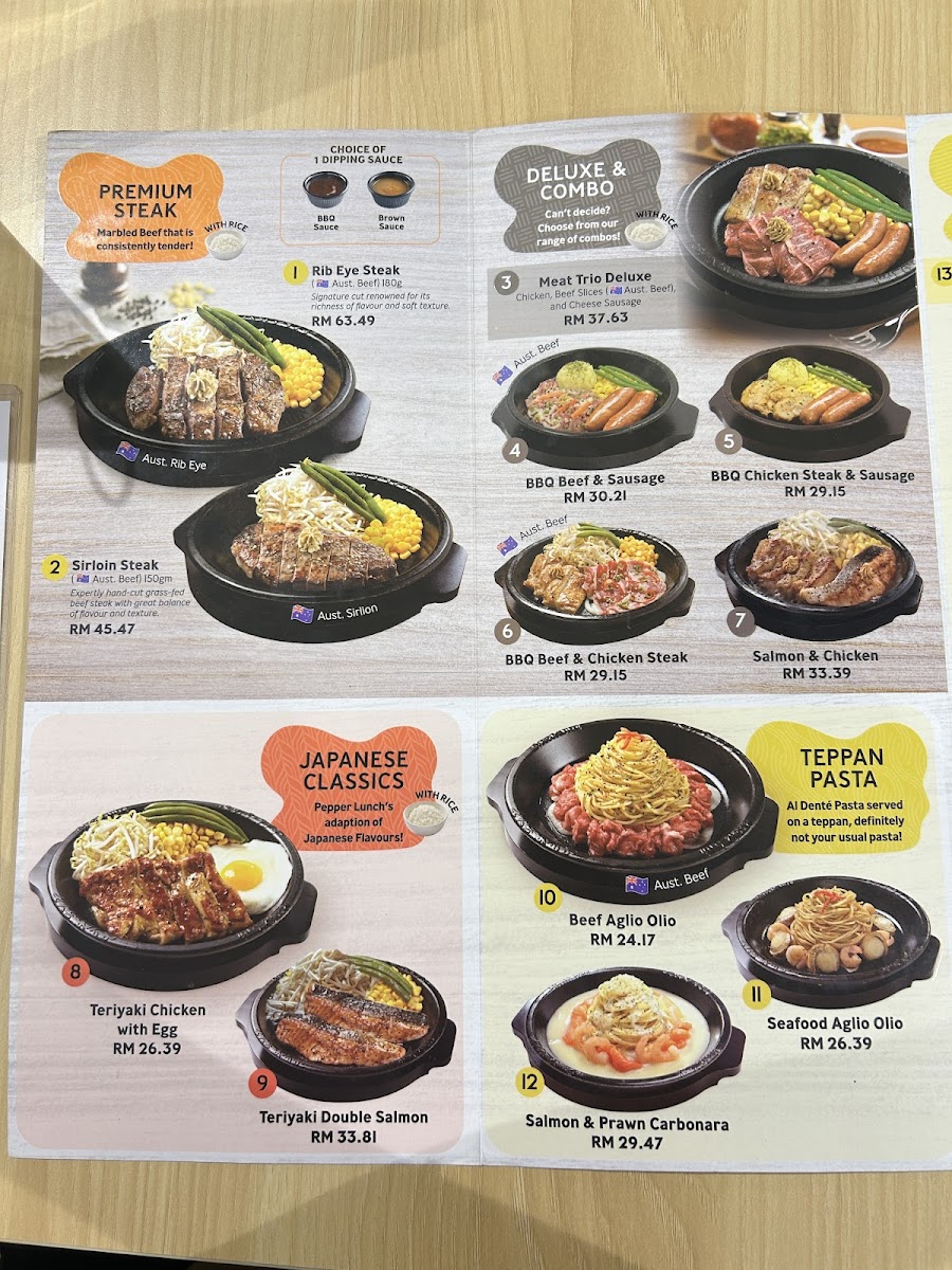 Pepper Lunch @ Aeon Taman Maluri Photo Menu 9