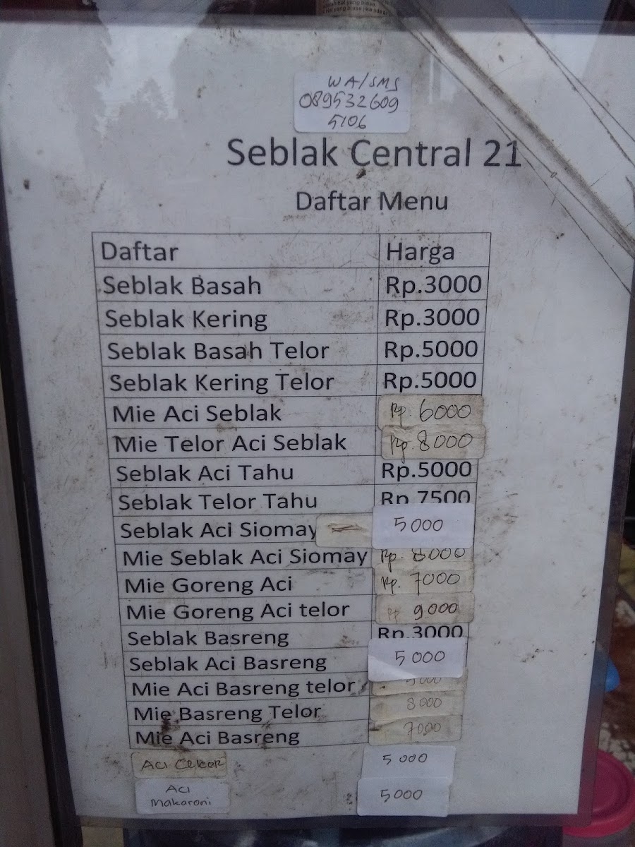Seblak Sentral 21 Photo Menu 4