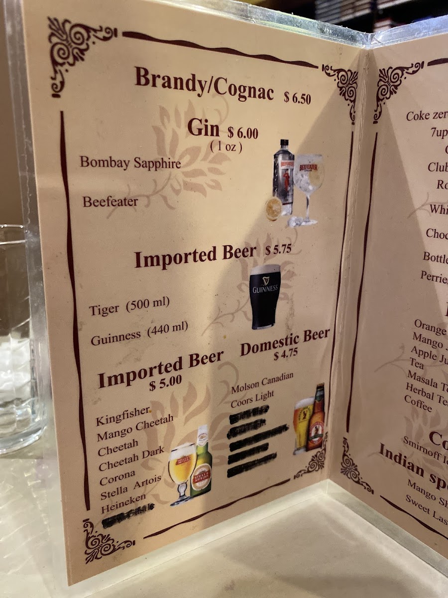 Kwality Fine Indian Cuisine Restaurant Photo Menu 7