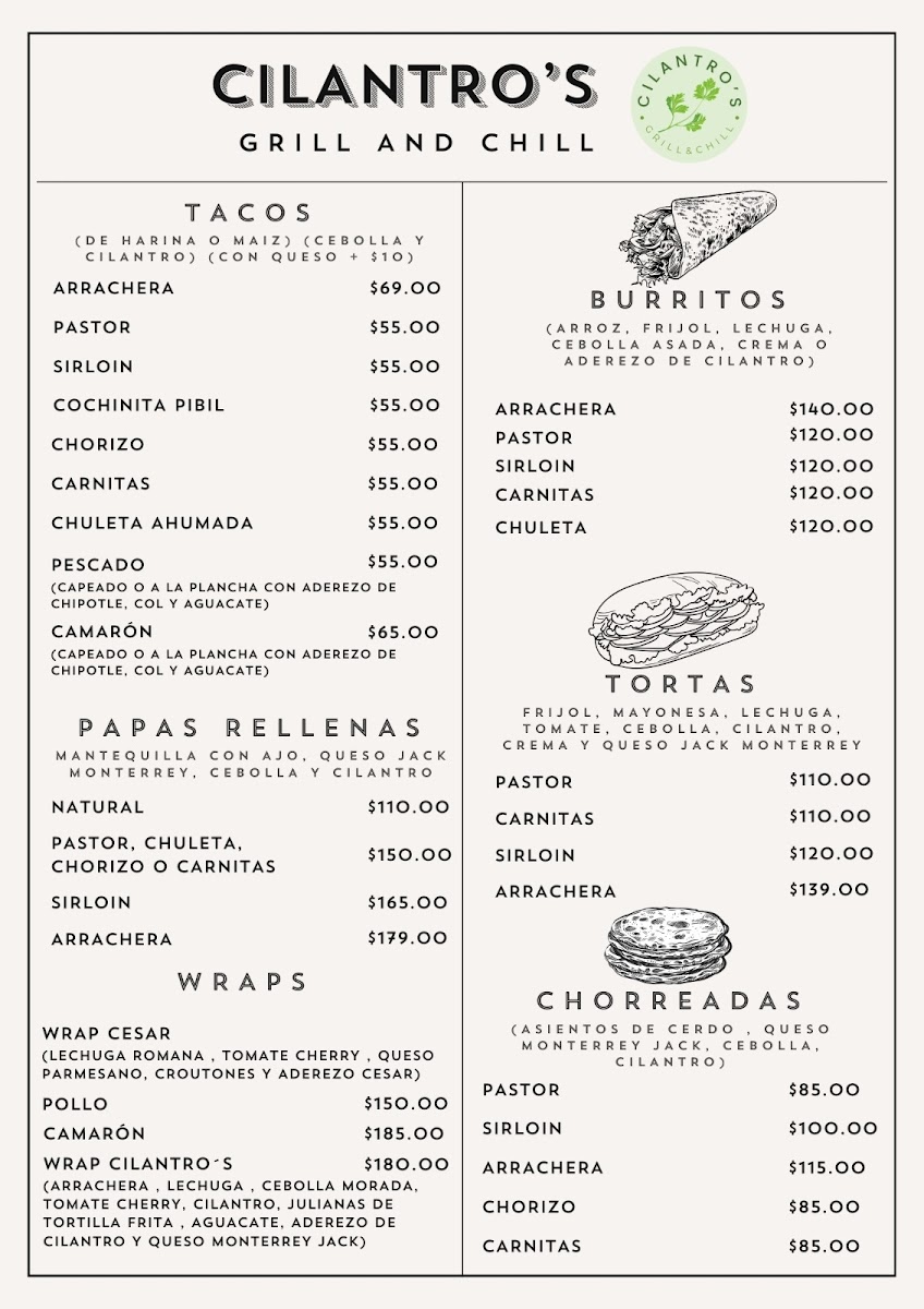 Cilantro´s Grill and Chill Photo Menu 4