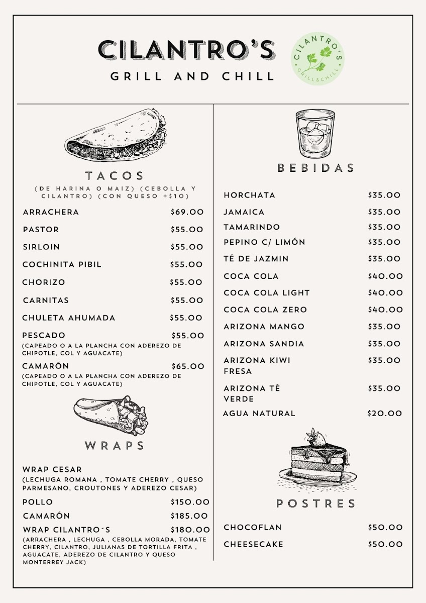 Cilantro´s Grill and Chill Photo Menu 5