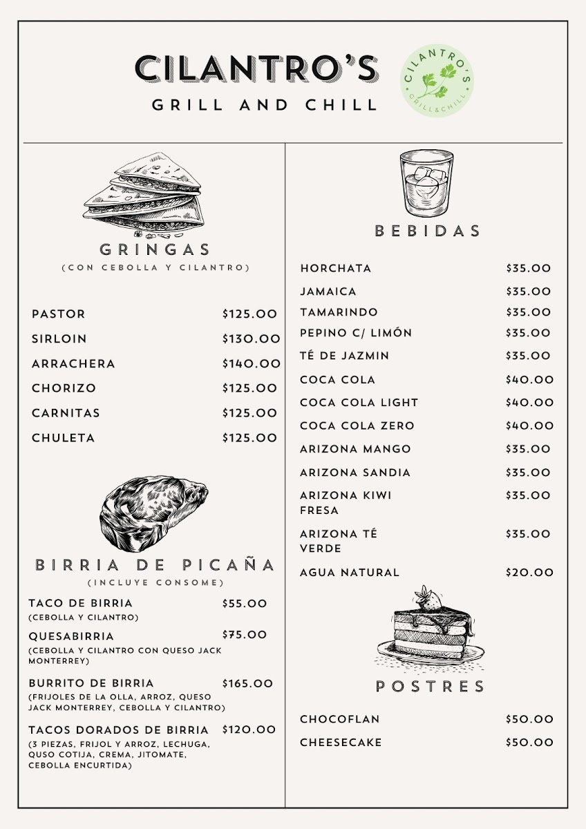 Cilantro´s Grill and Chill Photo Menu 6