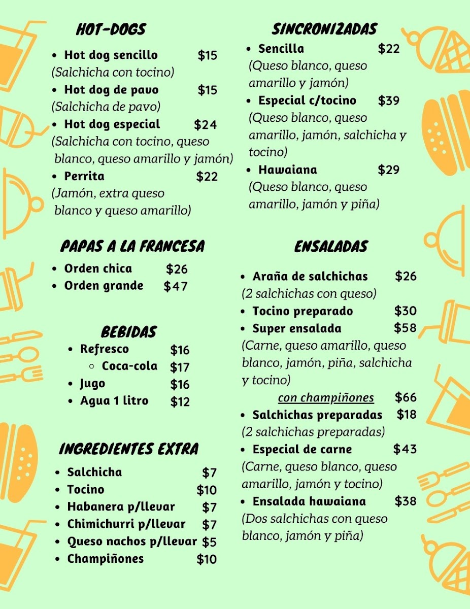 Javi's Burguer Photo Menu 1