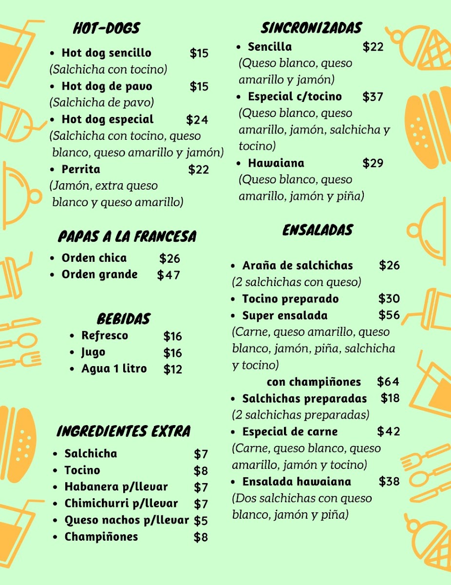 Javi's Burguer Photo Menu 2