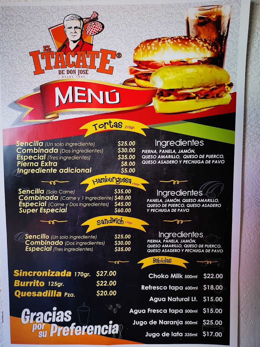 El Itacate Suchiate Photo Menu 2