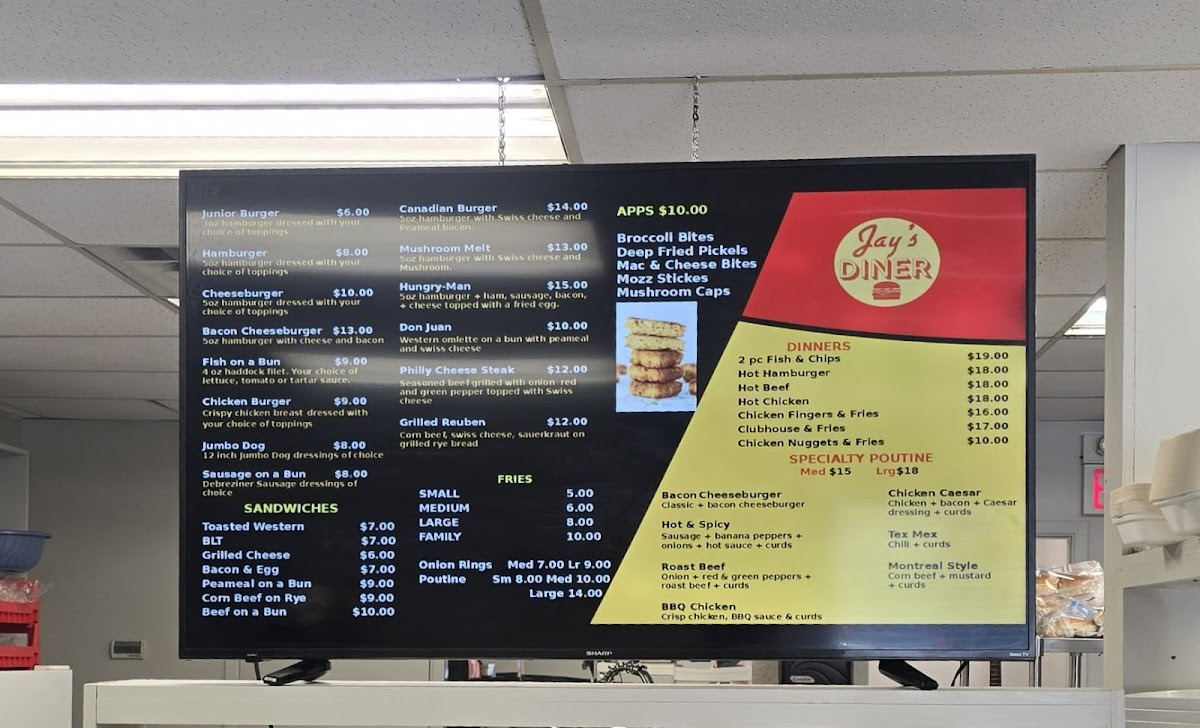 Jay's Diner Photo Menu 1