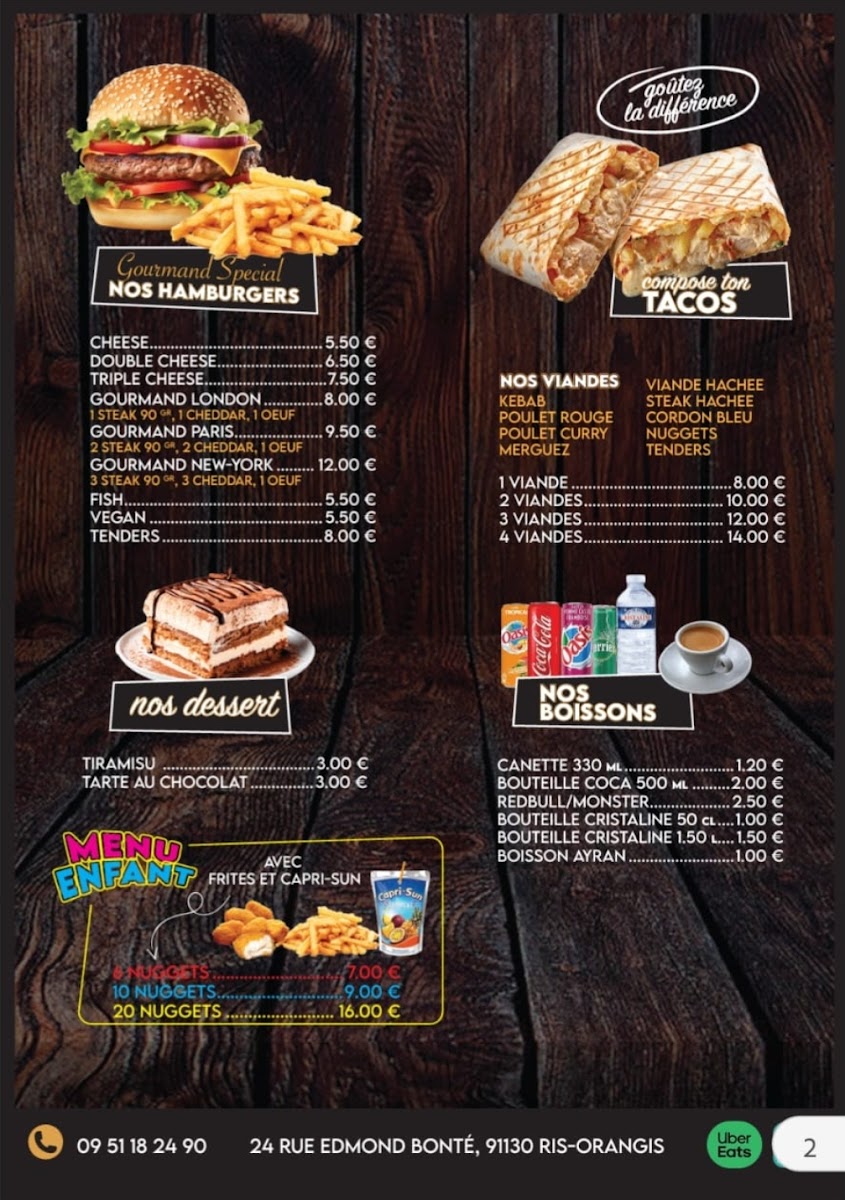 GOURMAND BONTE Photo Menu 1