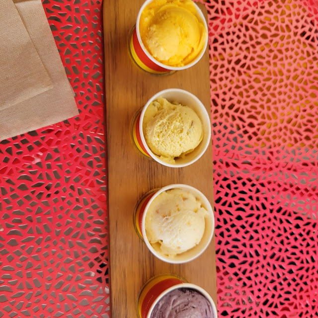 Alphonso Mango Thandai Gulab Jamun and Blueberry Lavender