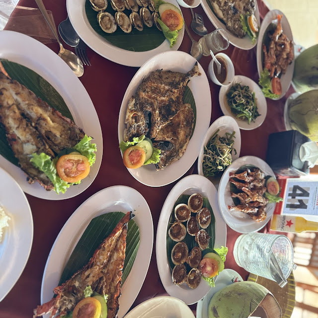 Grilled Fish Squid Prawn Mussels Marinara