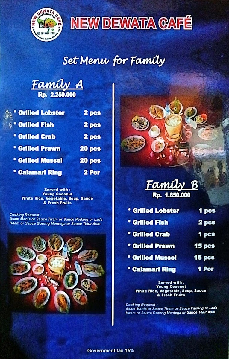 New Dewata Cafe Bali Photo Menu 4