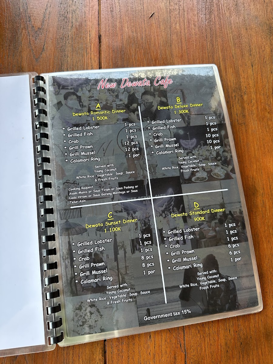 New Dewata Cafe Bali Photo Menu 5
