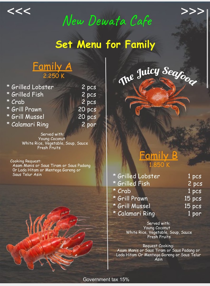 New Dewata Cafe Bali Photo Menu 6