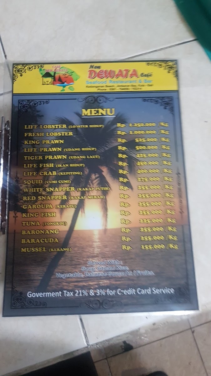 New Dewata Cafe Bali Photo Menu 8