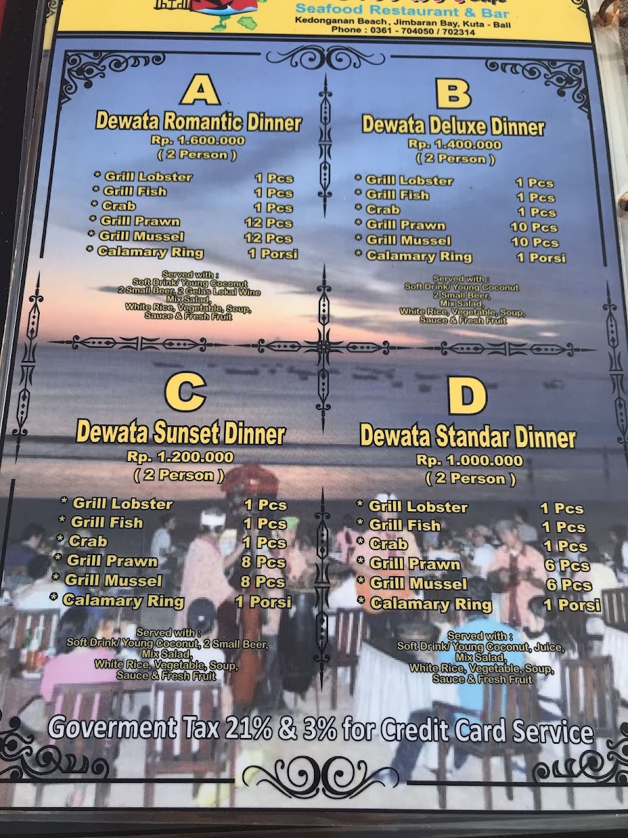 New Dewata Cafe Bali Photo Menu 9