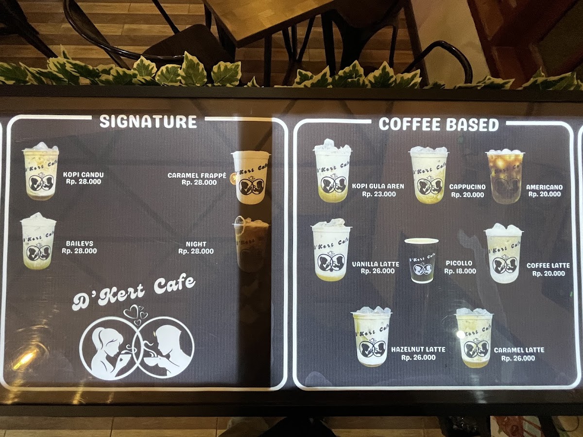 D'Kert Cafe Photo Menu 1