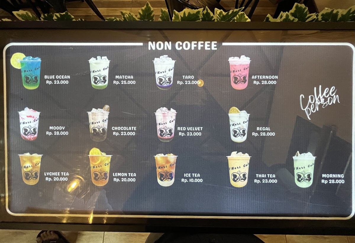 D'Kert Cafe Photo Menu 2