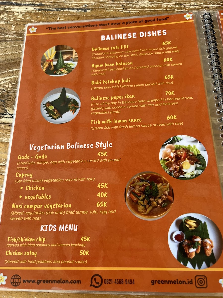 Green Melon Warung Photo Menu 2