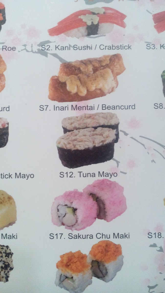 Sushi Mentai Kuantan Photo Menu 10