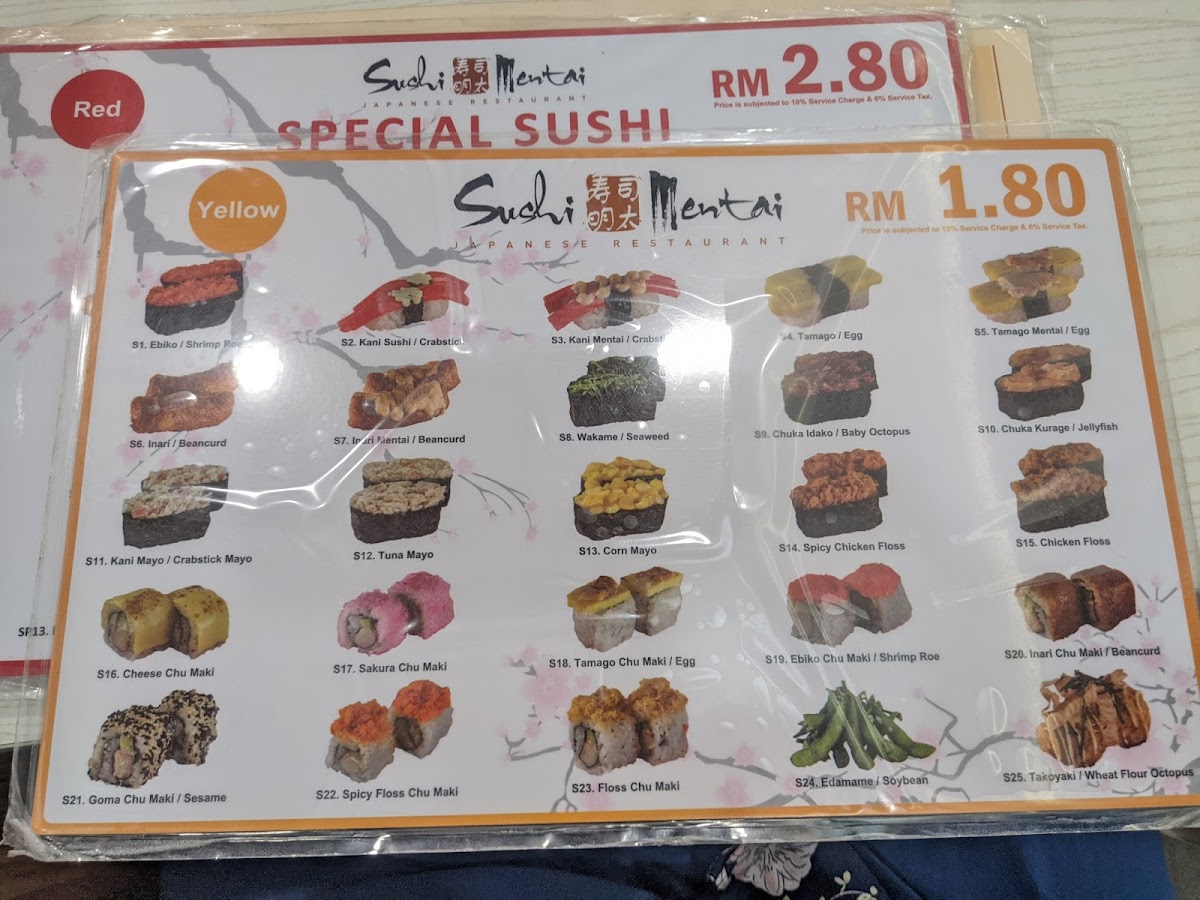 Sushi Mentai Kuantan Photo Menu 4