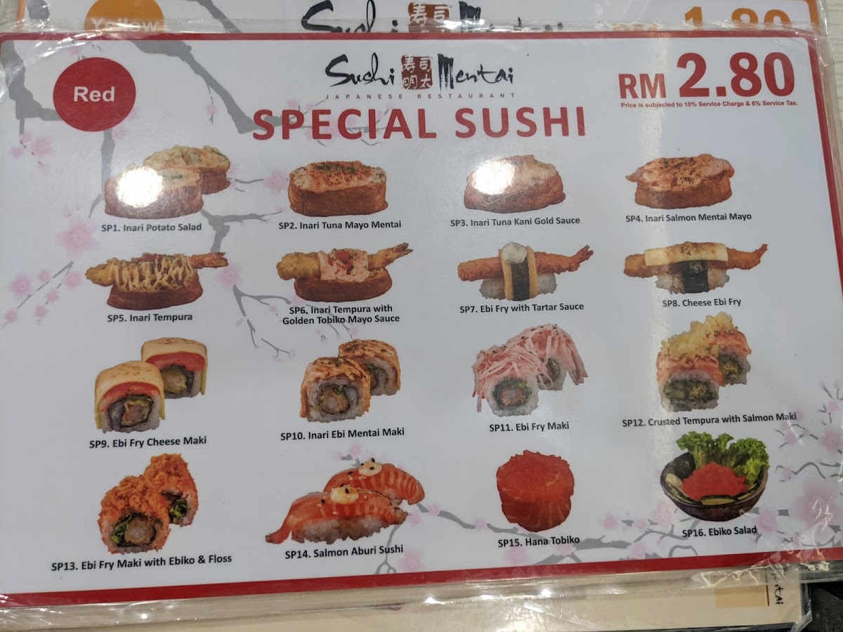 Sushi Mentai Kuantan Photo Menu 9
