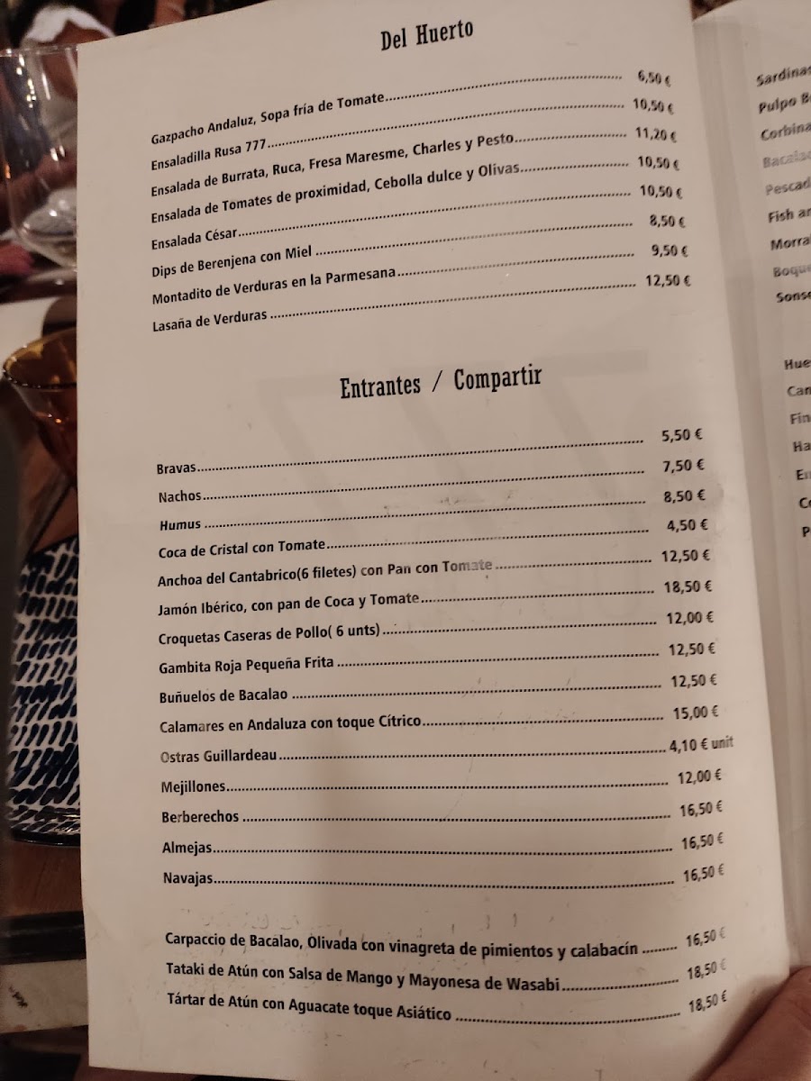 777 Gastro Lounge de Mar Photo Menu 3