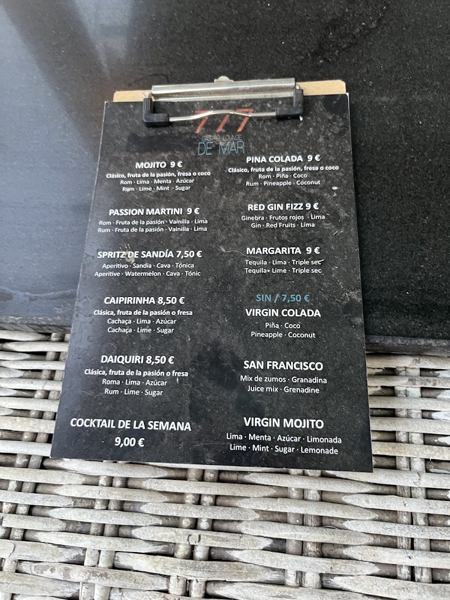 777 Gastro Lounge de Mar Photo Menu 5