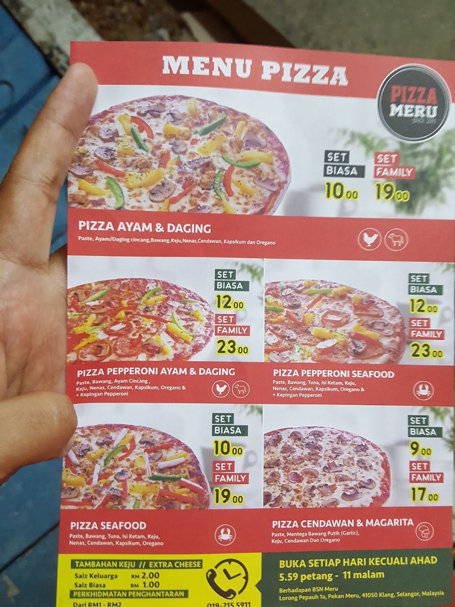 Pizza Meru HQ Photo Menu 2