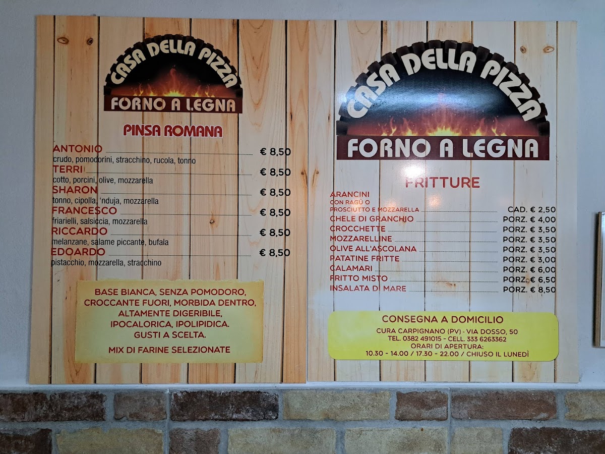 Casa della Pizza Photo Menu 1