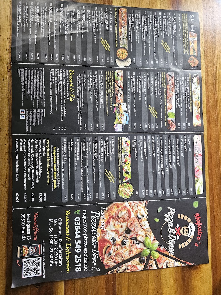 Majestro's Pizza & Döner Apolda Photo Menu 1